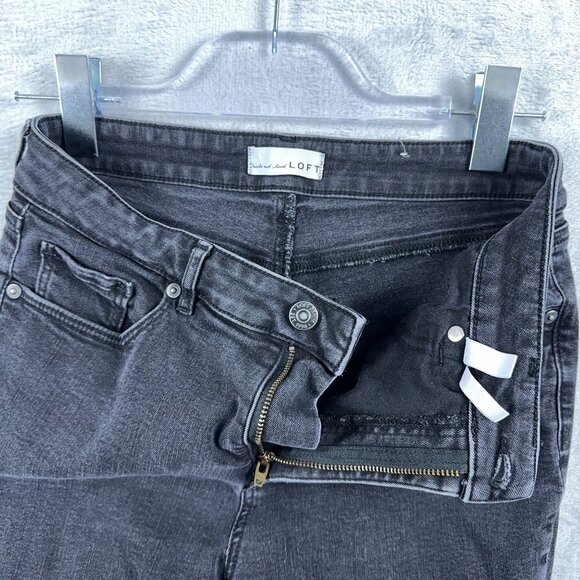 Made and Loved Loft Jeans The Curvy Skinny Stretch Womens Black Size 30/10 - Picture 4 of 11